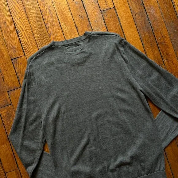 All Saints Khaki Crewneck Sweater - Picture 7 of 8